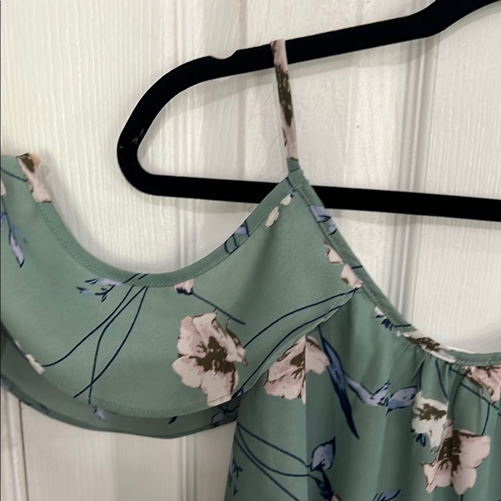 Sienna Sky Green Ruffled Tiered Camisole - Picture 4 of 5